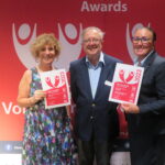 Lucy, Joe and Tracy with Volunteer of the Year nominee certificates